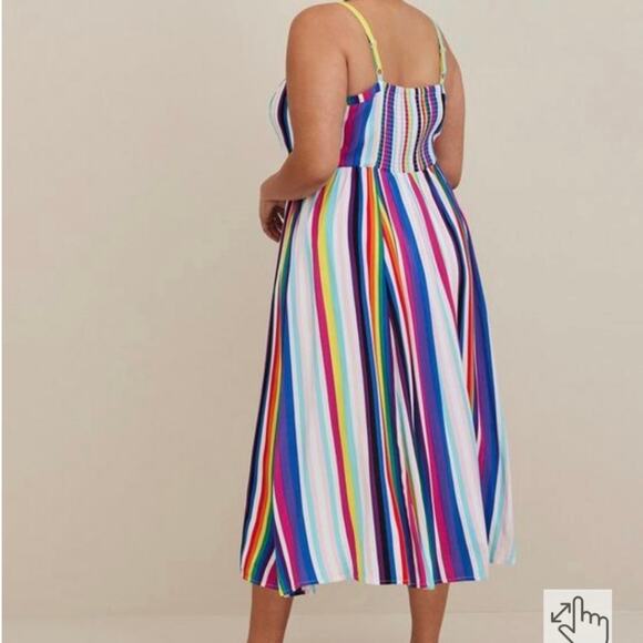 Torrid Rainbow Always Proud Sweetheart Neckline Dress Size 00 - Picture 5 of 11